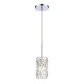 Elk Home Forma de Crystal 4'' Wide 1-Light Mini Pendant - Polished Chrome 82196/1